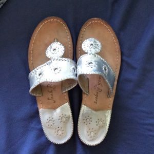Jack Rodgers Silver Sandals
